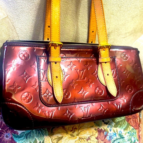 WOW POSHMARK Louis Vuitton Monogram Vernis Rosewood Avenue Patent Handbag Tote - Picture 1 of 16